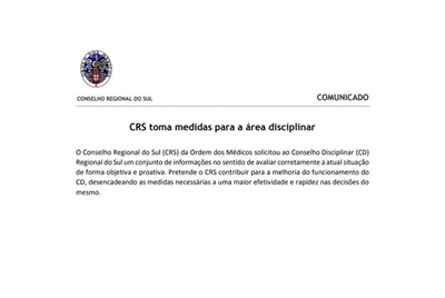 Comunicado do Conselho Regional do Sul