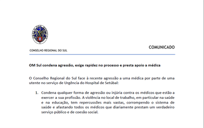 Comunicado do Conselho Regional do Sul